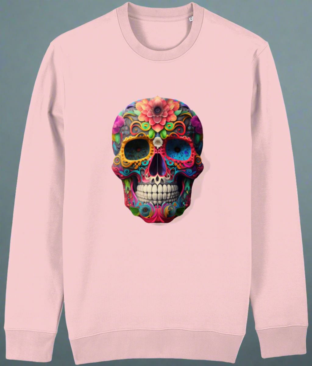 Stanley Stella Changer STSU823 DAY OF THE DEAD SKULL SWEAT SHIRT