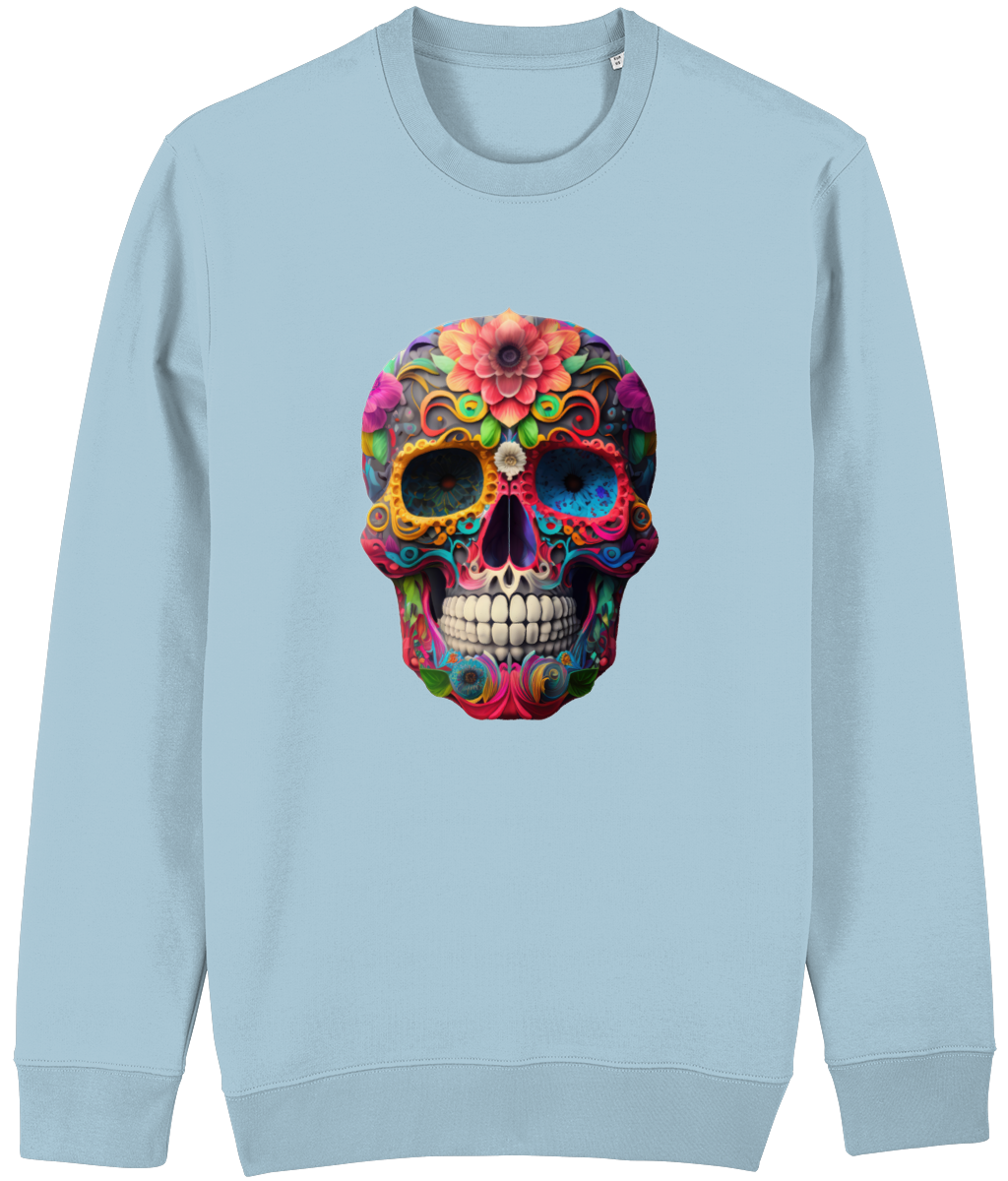 Stanley Stella Changer STSU823 DAY OF THE DEAD SKULL SWEAT SHIRT