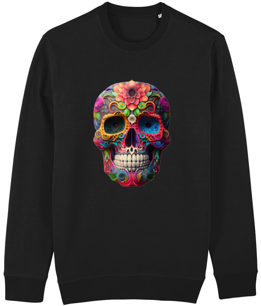 Stanley Stella Changer STSU823 DAY OF THE DEAD SKULL SWEAT SHIRT